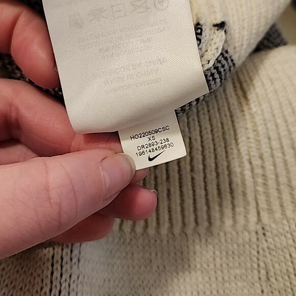 Nike x Stussy Icon Sweater Cream Black Logo Collab Hype Street SZ XS - Picture 4 of 9